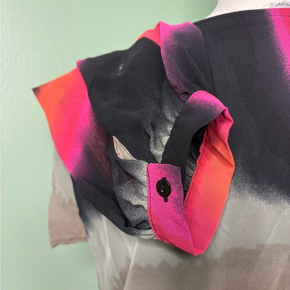 NWT Worthington Multicolor Cowl Neck Top XL - Picture 4 of 9